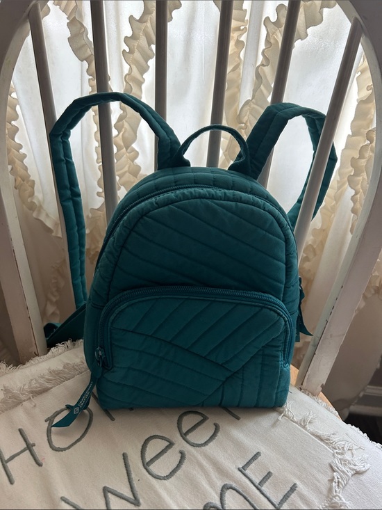Vera Bradley Handbags - Teal Vera Bradley Quilted Mini Backpack